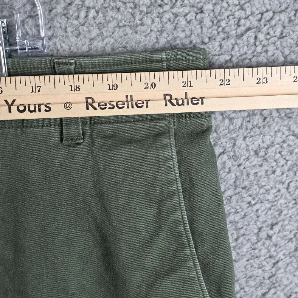 Dixxon D-Flex Chino Shorts Men's Sz 42 Olive Green Elastic Waistband Work *STAIN